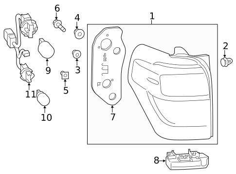 Tail Lamps for 2016 Toyota 4Runner #0