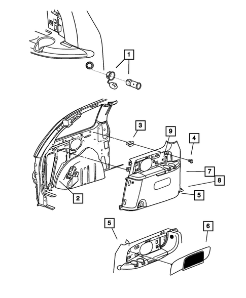 Panel-Mouldings, Scuff Plates for 2001 Dodge Caravan #4