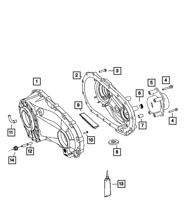 6101526 - Transfer Case Model 140 [DHZ]: Hex Flange Head Screw, Mounting for Mopar Image