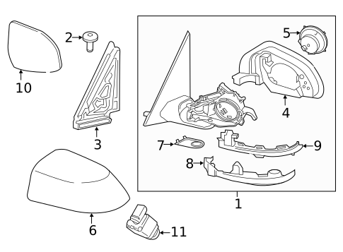 Mirrors for 2021 BMW X7 #0