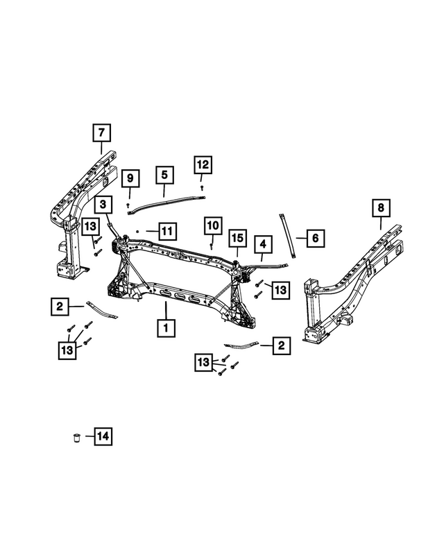 6506598AA - Cooling: Nut/rivet for Mopar Image