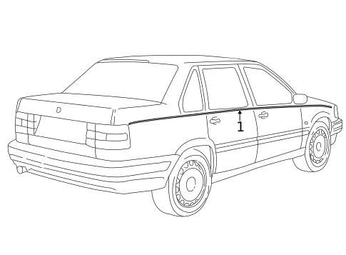 Stripe Tape for 1999 Volvo V70 #0