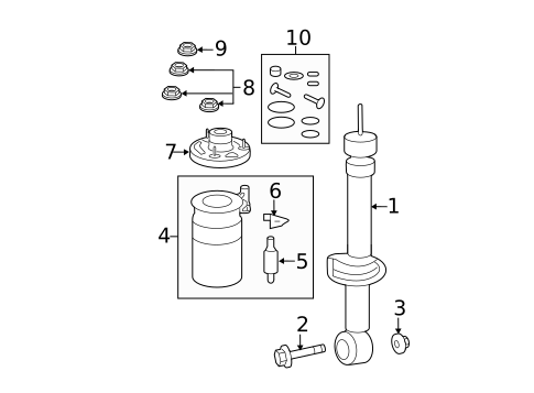 Shocks & Components for 2008 Lincoln Navigator #0