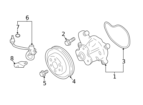 Water Pump for 2020 Subaru Forester #0