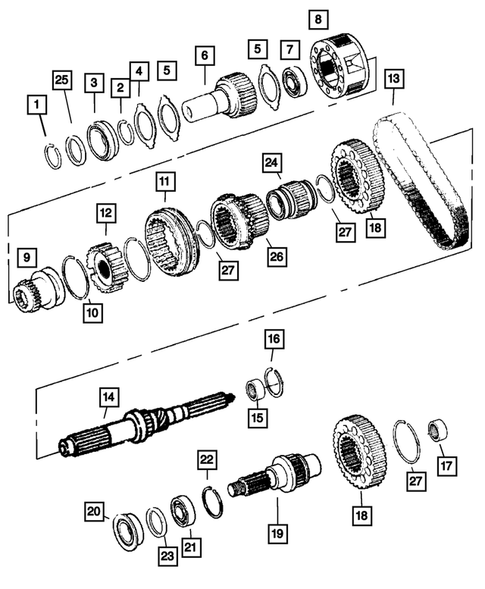 Gear Train for 2002 Dodge Ram 1500 #0