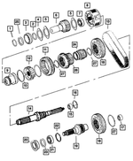 5080502AA - Transfer Case Model 241 [DHW]: Clutch Drive Gear for Mopar Image