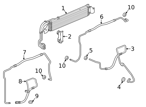 Trans Oil Cooler for 2017 Buick Cascada #0