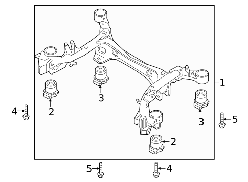 Suspension Mounting for 2017 Audi A4 Quattro #1