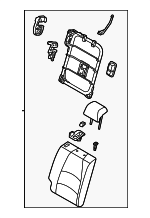 71480WB042 - : Seat Back Assembly for Toyota Image