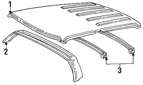 Roof & Components for 1992 GMC Typhoon #0