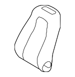 17791092069E43 - Body: Seat Back Cover for Mercedes-Benz Image