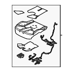 LR063043 - : 2014-2017 Land Rover Range Rover Sport - Seat Cushion Pad for Land Rover: Range Rover Sport Image