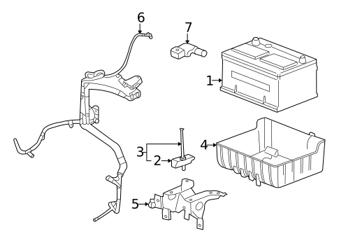 Battery & Related Components for 2005 Ford Five Hundred #0