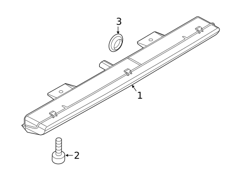 High Mounted Stop Lamp for 2020 Fiat 500X #0