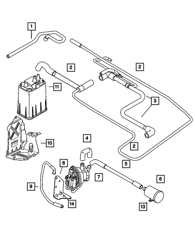 5278551AA - : Fuel Vapor Vent Filter Tube for Mopar Image