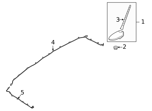 Antenna & Radio for 2010 Kia Forte Koup #0