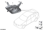 65137952131 - Audio, Navigation, Electronic Systems: Speaker Mount, D-Pillar, Left for BMW: X6 40i, X6 40iX, X6 M, X6 M Comp., X6 M50iX, X6 M60iX, XM, XM Label Image image