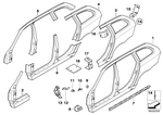 41217120199 - Bodywork: Left Rear Side Panel for BMW Image