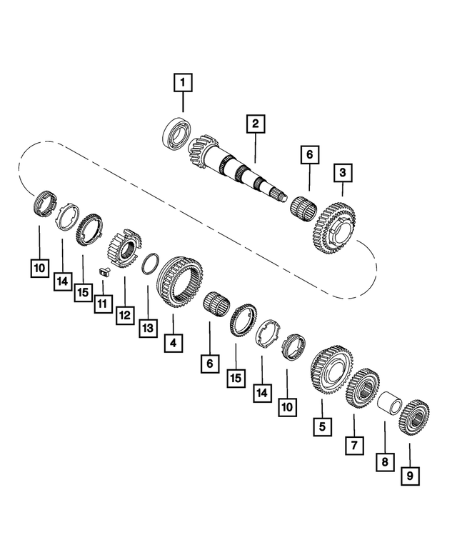 68146128AA - C510; 5-Speed; Manual Transaxle: Bearing for Mopar Image