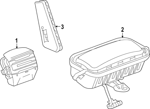 Air Bag Components for 2025 GMC Hummer EV Pickup #1