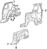 4655616 - Body: Inner Panel for Chrysler: LeBaron Image