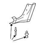 8889811190 - Body: Rear Molding for Isuzu Image