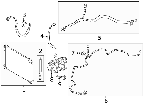 A/C Clutch & Compressor for 2024 Toyota Prius #0