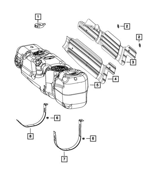 Tank, Fuel for 2015 Ram 3500 #0