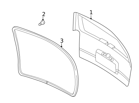 Gate & Hardware for 2005 Saturn Relay #0