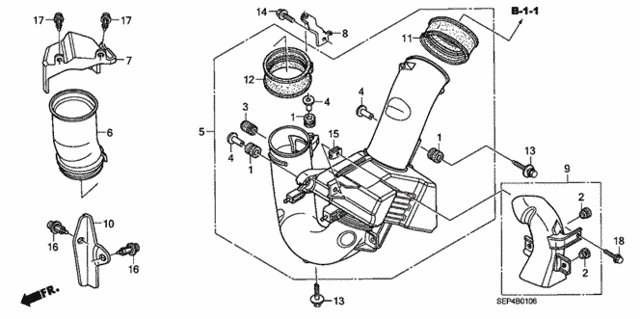 Resonator Chamber ('07) for 2007 Acura TL #0