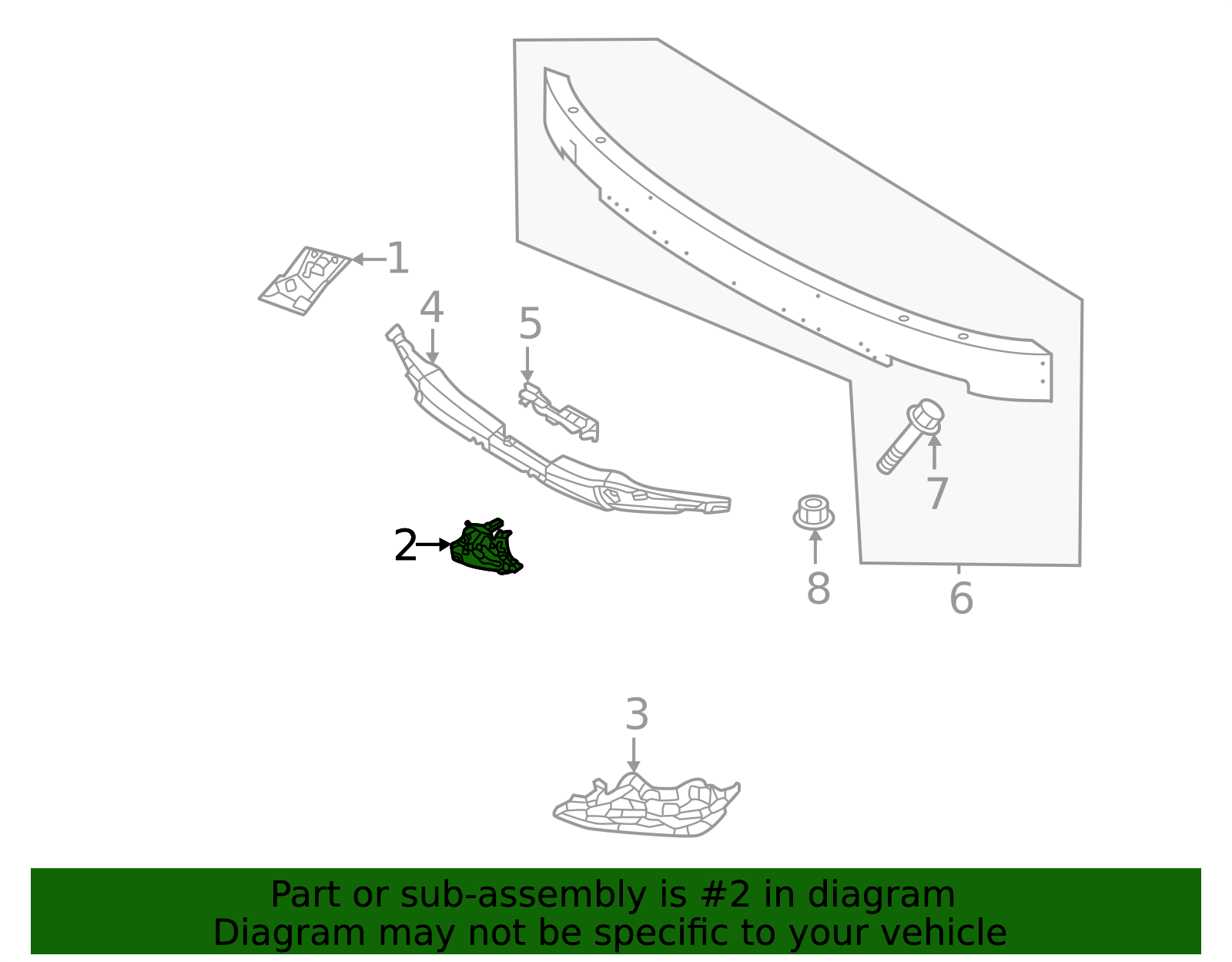 Genuine Bumper Impact Bar Bracket for 2022-2025 Volvo XC60 | Part ...
