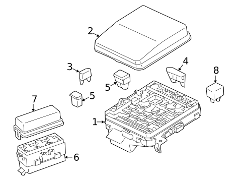 Fuse & Relay for 2010 Mitsubishi Lancer #0