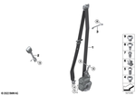 72115A0FBE1 - : Upper Belt Strap Rema On Front Left for BMW Image