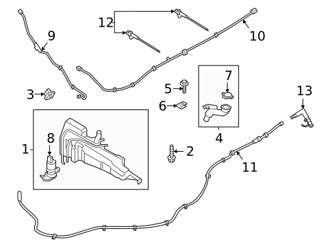 Washer Components for 2021 Ford Bronco Sport #0