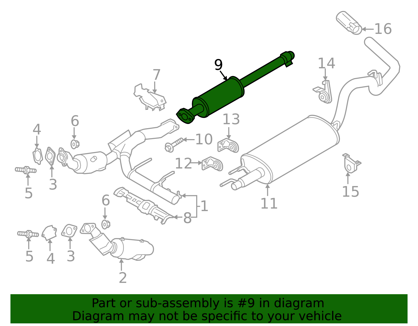 2017-2020 Ford F-150 Exhaust Intermediate Pipe HL3Z-5A212-F | OEM