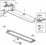 83892SA5000ZD - : Knob, Side Shelf *NH40L* (Grace Gray) for Honda Image