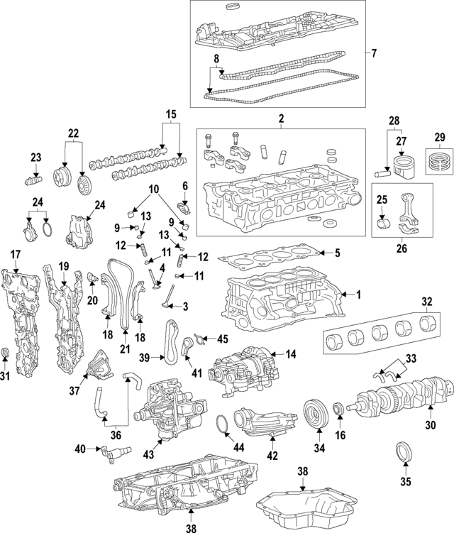 1141029685 - Engine: Cylinder Block for Lexus Image