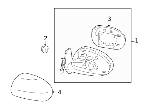 Outside Mirrors for 2010 Nissan Cube #0