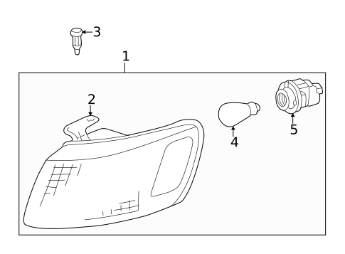 Signal Lamps for 2001 Toyota Camry #0
