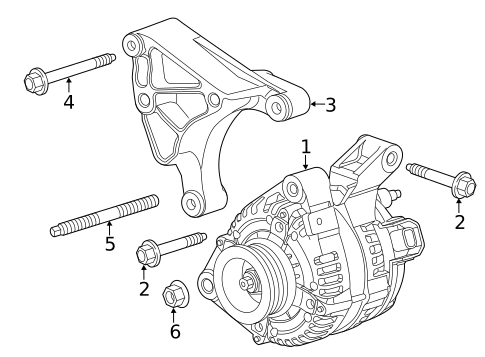 Alternator for 2015 Chevrolet Camaro #1