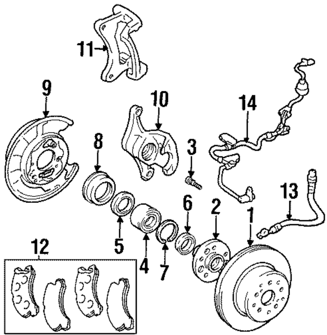 9031163001 - Brakes: Wheel Seal for Lexus Image