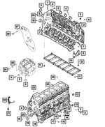 R8228715AB - 6.7L Turbo Diesel; Engine: Short Block Engine, Remanufactured for Ram: 2500, 3500 Image