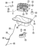 68745338AA - 2.4L Turbo Gas; Engine: Hex Flange Head Locking Bolt And Washer for Chrysler: 200, Sebring | Dodge: Avenger, Caliber, Journey | Jeep: Compass, Patriot Image