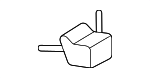 74310T90A01 - Body: Roof Molding Clip for Honda Image