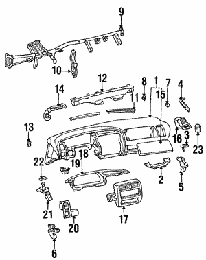 1995-1997 Toyota Avalon Door Trim Panel 67610-AC010-E1 | OEM