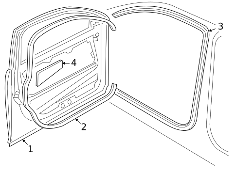 Door & Components for 2004 Volkswagen Phaeton #0