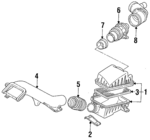 F32Z12B529A - Electrical: Mass Air Flow Sensor for Ford Image