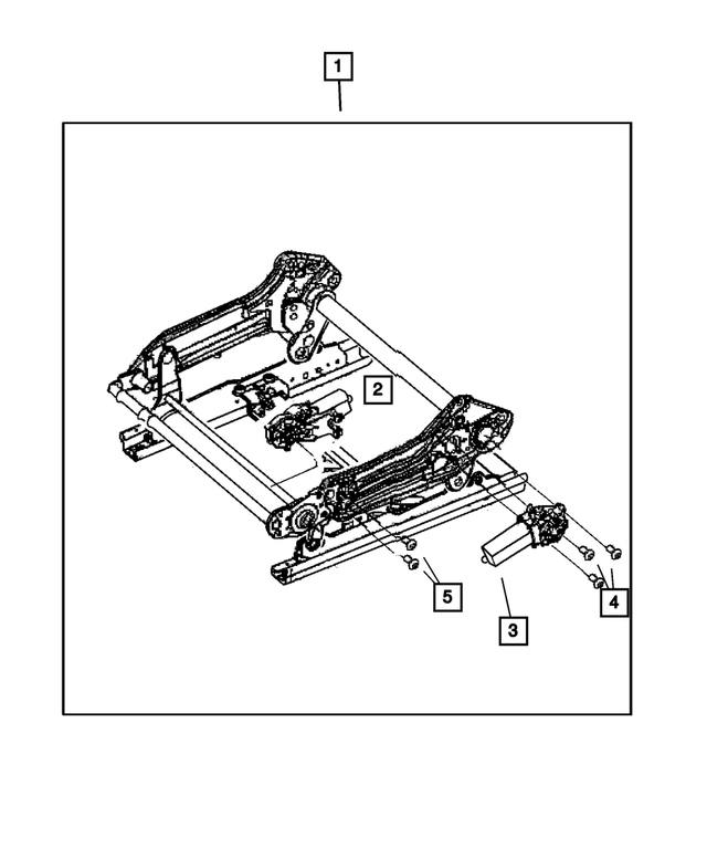 5135282AA - Interior Trim: Power Seat Adjuster, Passenger for Mopar Image