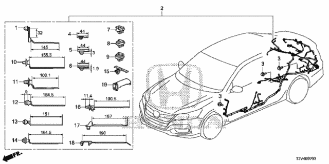 Wire Harness (4) for 2014 Honda Accord #0