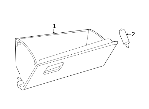 Glove Box for 2019 Toyota Prius #0